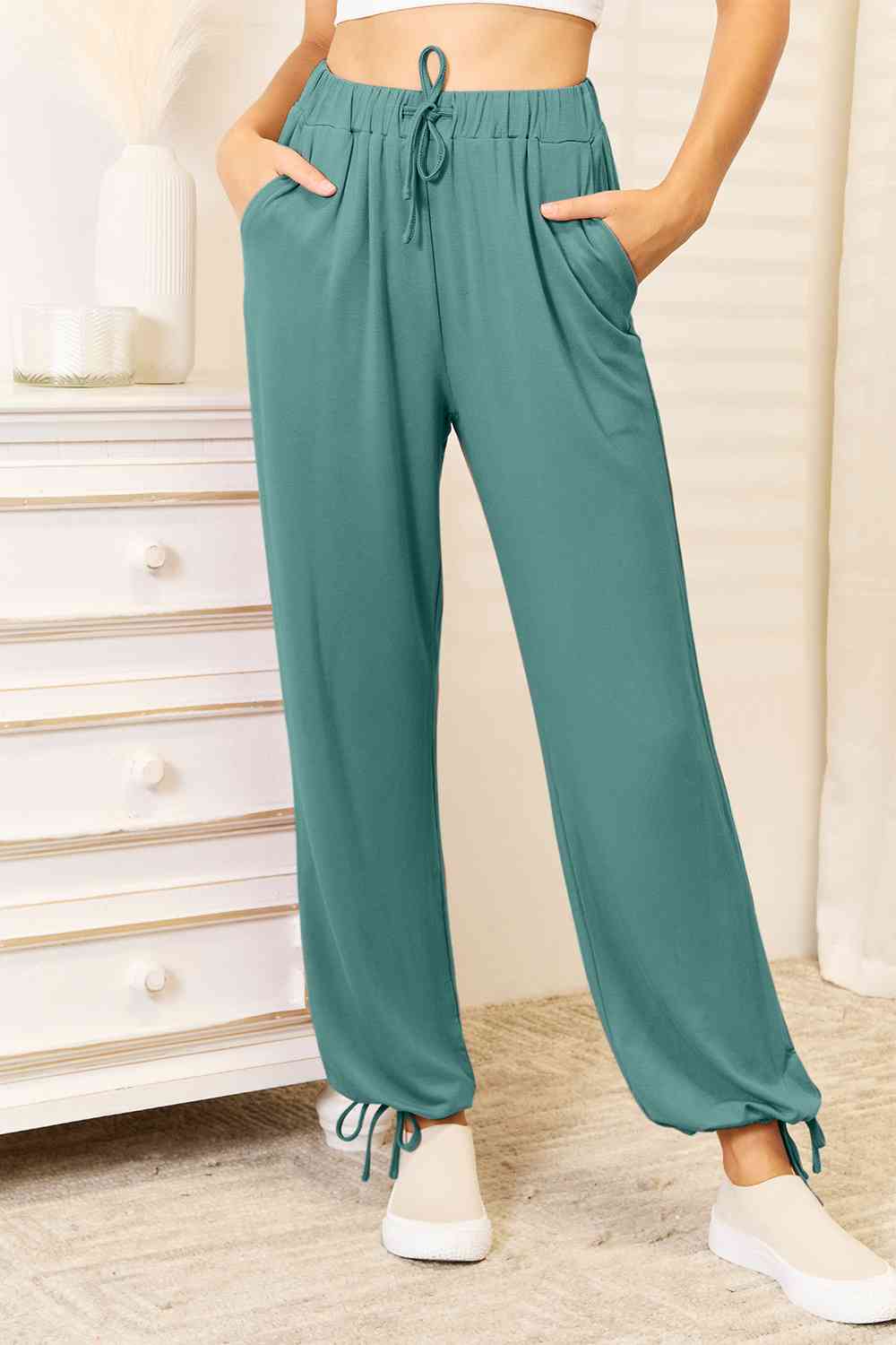 Basic Bae Full Size Soft Rayon Drawstring Waist Pants with Pockets –  GTMCSource